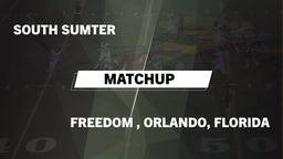Matchup: South Sumter High vs. Freedom  2016