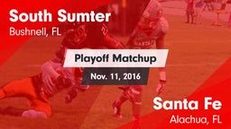 Matchup: South Sumter High vs. Santa Fe  2016