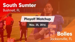 Matchup: South Sumter High vs. Bolles  2016