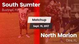 Matchup: South Sumter High vs. North Marion  2017