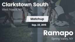 Matchup: Clarkstown South vs. Ramapo  2016