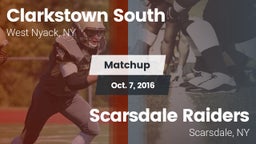 Matchup: Clarkstown South vs. Scarsdale Raiders 2016