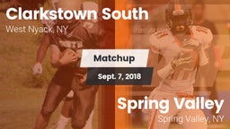 Matchup: Clarkstown South vs. Spring Valley  2018