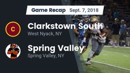 Recap: Clarkstown South  vs. Spring Valley  2018