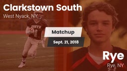 Matchup: Clarkstown South vs. Rye  2018