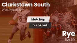 Matchup: Clarkstown South vs. Rye  2018