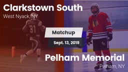 Matchup: Clarkstown South vs. Pelham Memorial  2019