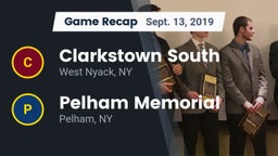 Recap: Clarkstown South  vs. Pelham Memorial  2019