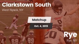Matchup: Clarkstown South vs. Rye  2019
