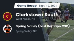 Recap: Clarkstown South  vs. Spring Valley  (East Ramapo CSD) 2021