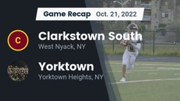 Recap: Clarkstown South  vs. Yorktown  2022