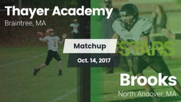 Matchup: Thayer Academy High vs. Brooks  2017