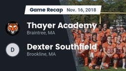 Recap: Thayer Academy  vs. Dexter Southfield  2018