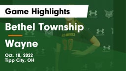 Bethel Township  vs Wayne Game Highlights - Oct. 10, 2022