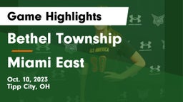 Bethel Township  vs Miami East  Game Highlights - Oct. 10, 2023