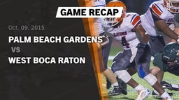 Recap: Palm Beach Gardens  vs. West Boca Raton  2015