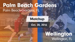Matchup: Palm Beach Gardens vs. Wellington  2016