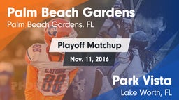 Matchup: Palm Beach Gardens vs. Park Vista  2016