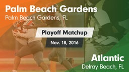 Matchup: Palm Beach Gardens vs. Atlantic  2016