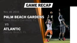 Recap: Palm Beach Gardens  vs. Atlantic  2016