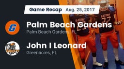 Recap: Palm Beach Gardens vs. John I Leonard  2017
