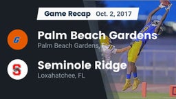 Recap: Palm Beach Gardens vs. Seminole Ridge  2017