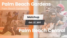 Matchup: Palm Beach Gardens vs. Palm Beach Central  2017