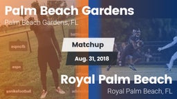 Matchup: Palm Beach Gardens vs. Royal Palm Beach  2018