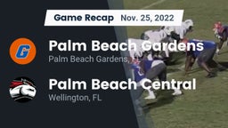 Recap: Palm Beach Gardens  vs. Palm Beach Central  2022