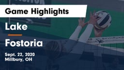 Lake  vs Fostoria  Game Highlights - Sept. 22, 2020