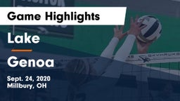 Lake  vs Genoa  Game Highlights - Sept. 24, 2020