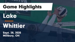 Lake  vs Whittier  Game Highlights - Sept. 28, 2020