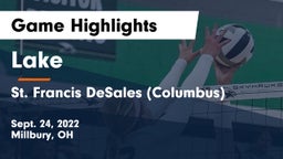 Lake  vs St. Francis DeSales  (Columbus) Game Highlights - Sept. 24, 2022