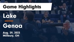 Lake  vs Genoa  Game Highlights - Aug. 29, 2023