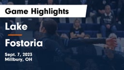 Lake  vs Fostoria  Game Highlights - Sept. 7, 2023