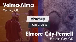 Matchup: Velma-Alma High vs. Elmore City-Pernell  2016