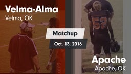 Matchup: Velma-Alma High vs. Apache  2016