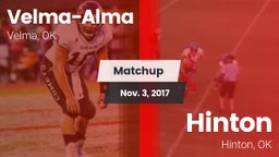 Matchup: Velma-Alma High vs. Hinton  2017