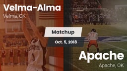 Matchup: Velma-Alma High vs. Apache  2018