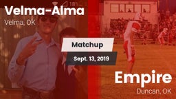 Matchup: Velma-Alma High vs. Empire  2019