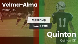 Matchup: Velma-Alma High vs. Quinton  2019