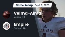 Recap: Velma-Alma  vs. Empire  2020