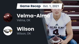 Recap: Velma-Alma  vs. Wilson  2021