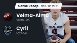 Recap: Velma-Alma  vs. Cyril  2021