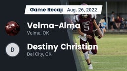 Recap: Velma-Alma  vs. Destiny Christian  2022
