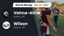 Recap: Velma-Alma  vs. Wilson  2022