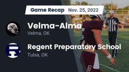 Recap: Velma-Alma  vs. Regent Preparatory School  2022