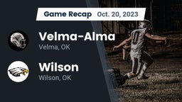 Recap: Velma-Alma  vs. Wilson  2023