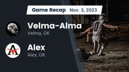 Recap: Velma-Alma  vs. Alex  2023