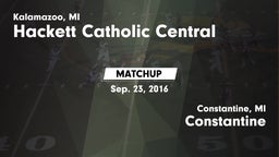 Matchup: Hackett Catholic Cen vs. Constantine  2016